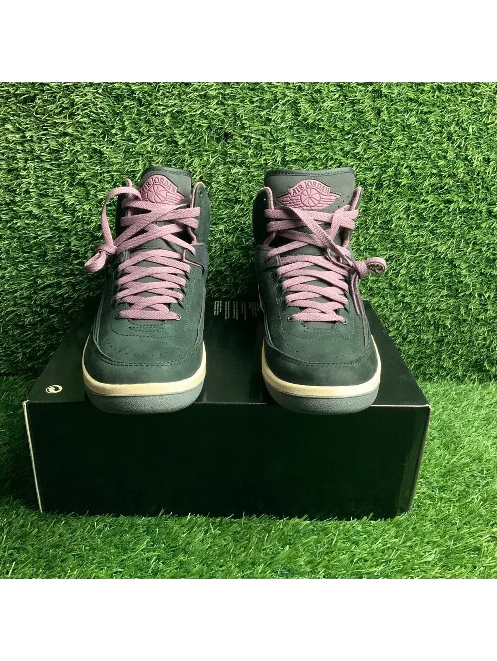 Nike Air Jordan 2 Retro Off Noir-Mauve Womens Sz 11-Mens Sz 9.5